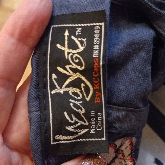 💯🧢Vintage Blue & Tan Denim "I ❤ Beanie Babies" Baseball Cap Adjustable Size - Picture 6 of 6